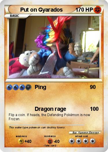 Pokemon Put on Gyarados