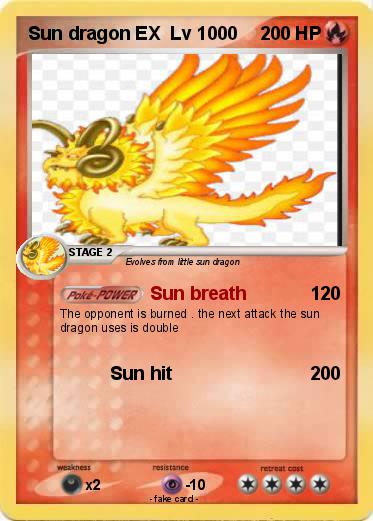 Pokemon Sun dragon EX  Lv 1000