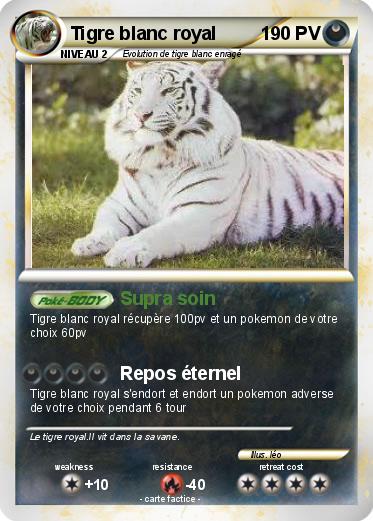 Pokemon Tigre blanc royal