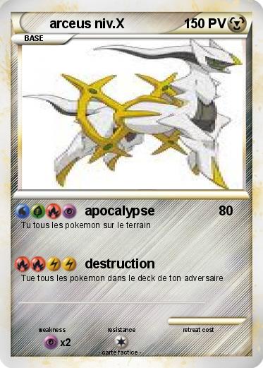 Pokemon arceus niv.X