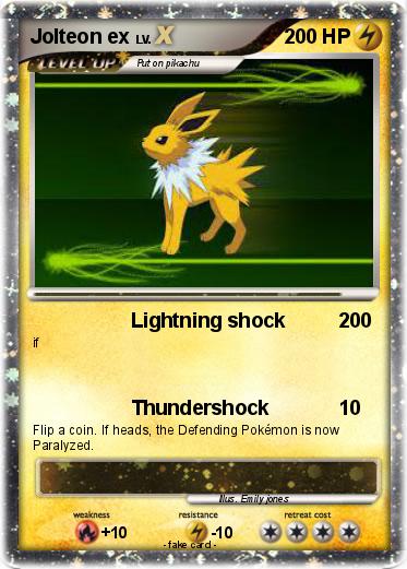 Pokemon Jolteon ex