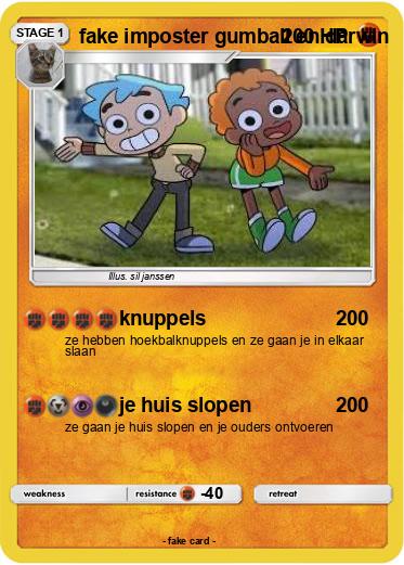 Pokemon fake imposter gumball en darwin
