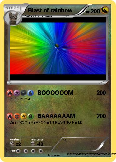 Pokemon Blast of rainbow