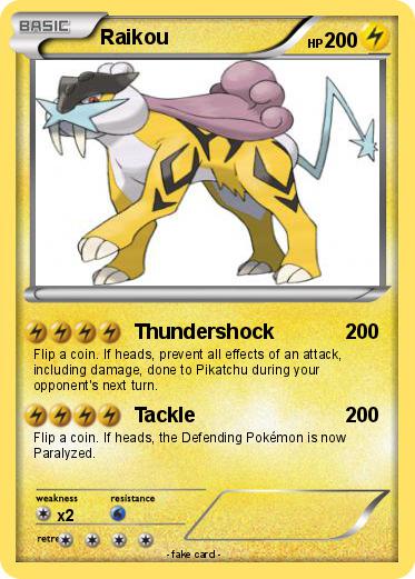 Pokemon Raikou