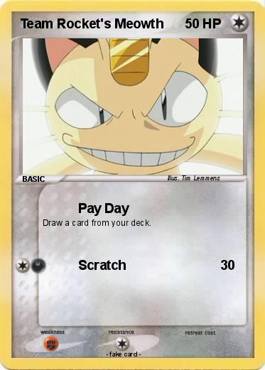 Pokemon Team Rocket's Meowth