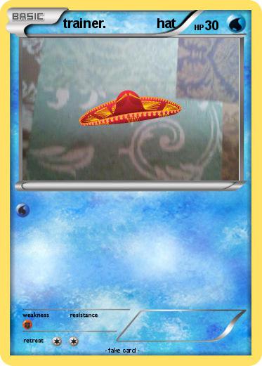 Pokemon trainer.              hat