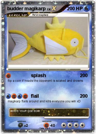 Pokemon budder magikarp
