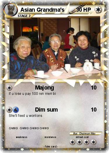 Pokemon Asian Grandma's