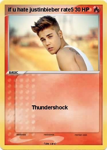 Pokemon if u hate justinbieber rate5