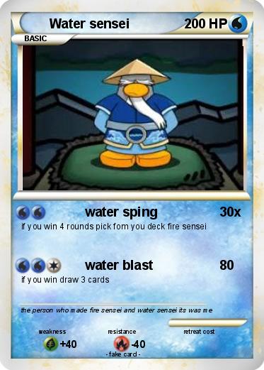 Pokemon Water sensei