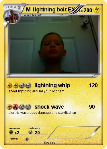 Pokemon M  lightning bolt EX