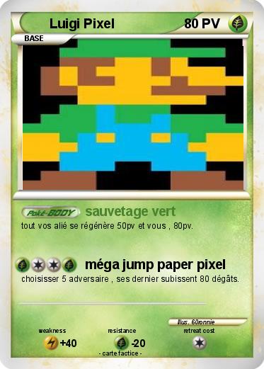 Pokemon Luigi Pixel