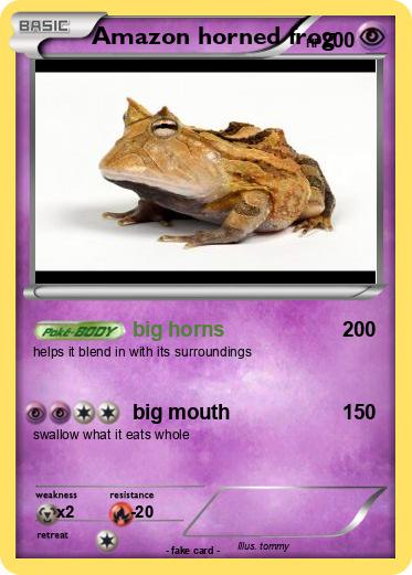 Pokemon Amazon horned frog