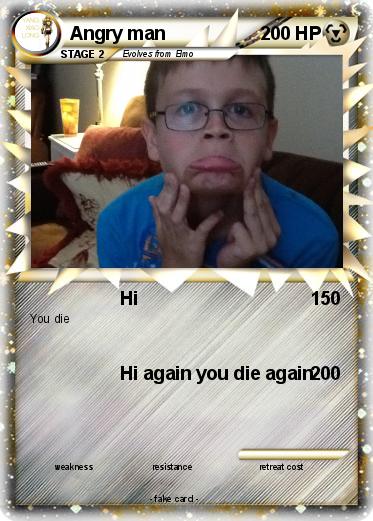 Pokemon Angry man