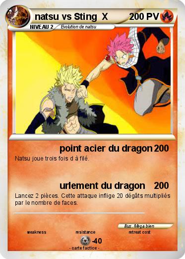 Pokemon natsu vs Sting  X