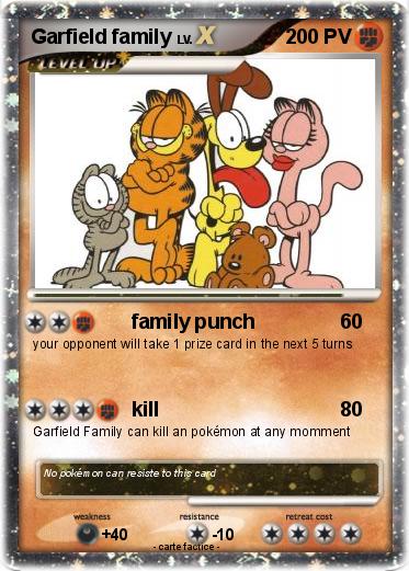 Pokemon Garfield family