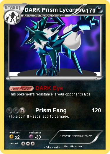 Pokemon DARK Prism Lycanroc