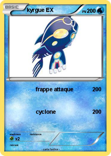 Pokemon kyrgue EX