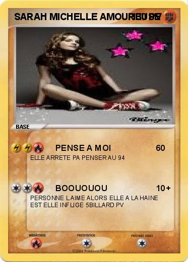 Pokemon SARAH MICHELLE AMOUREUSE