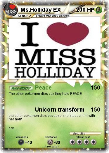 Pokemon Ms.Holliday EX