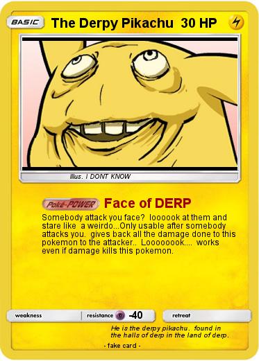 Pokemon The Derpy Pikachu