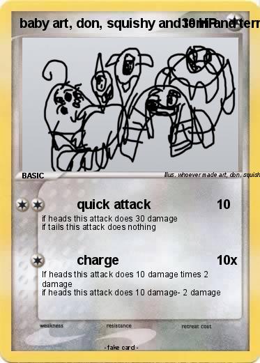 Pokemon baby art, don, squishy and terri and terry