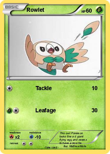Pokemon Rowlet