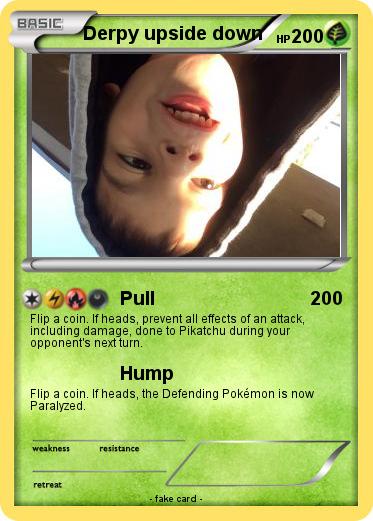 Pokemon Derpy upside down