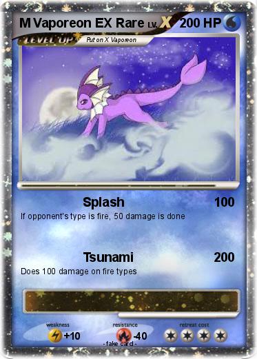Pokemon M Vaporeon EX Rare
