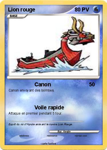 Pokemon Lion rouge