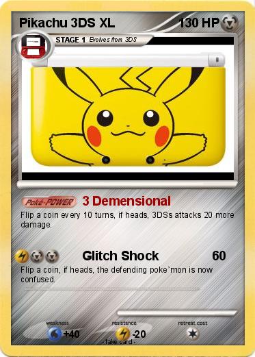 Pokemon Pikachu 3DS XL