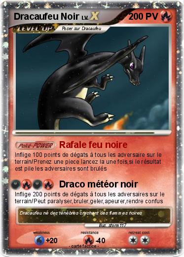 Pokemon Dracaufeu Noir