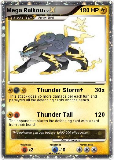 Pokemon Mega Raikou