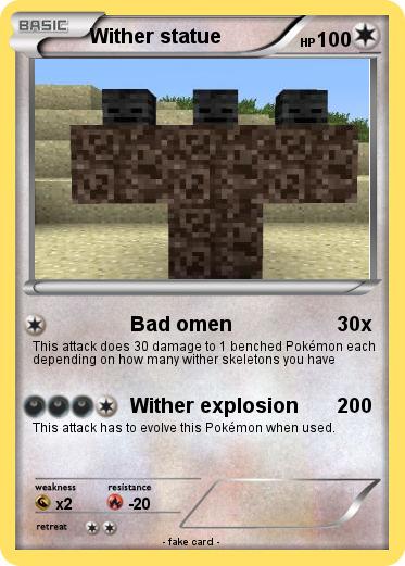 Pokemon Wither statue