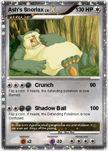 Pokemon Ash's Snorlax