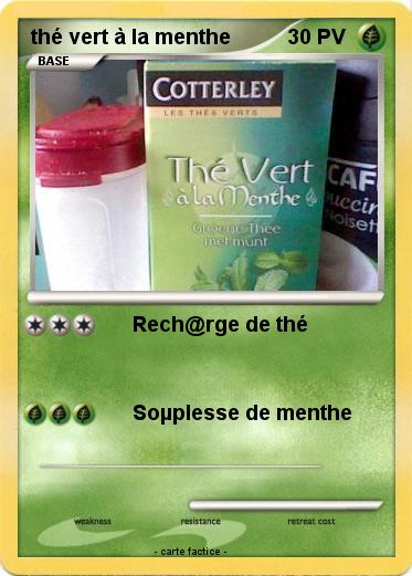 Pokemon thé vert à la menthe