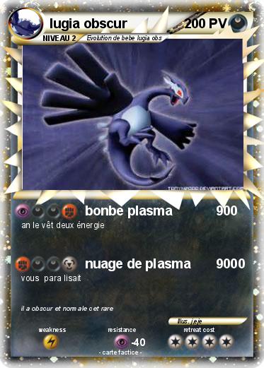 Pokemon lugia obscur