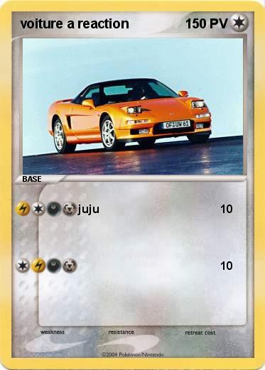 Pokemon voiture a reaction
