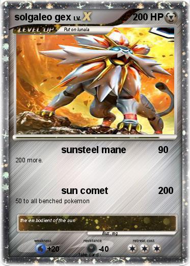 Pokemon solgaleo gex