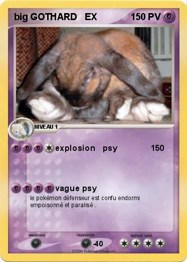 Pokemon big GOTHARD   EX