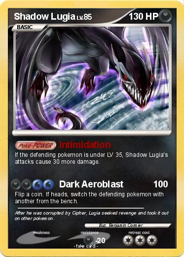 Pokemon Shadow Lugia