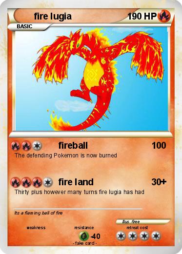 Pokemon fire lugia