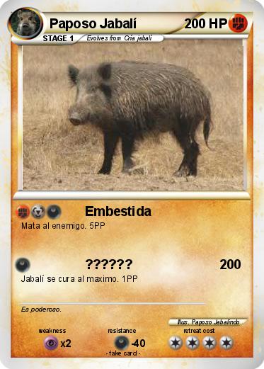 Pokemon Paposo Jabalí