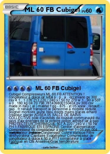 Pokemon ML 60 FB Cubigel
