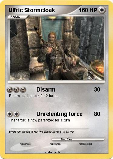 Pokemon Ulfric Stormcloak