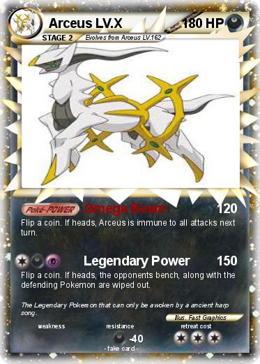 Pokemon Arceus LV.X