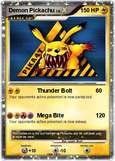 Pokemon Demon Pickachu