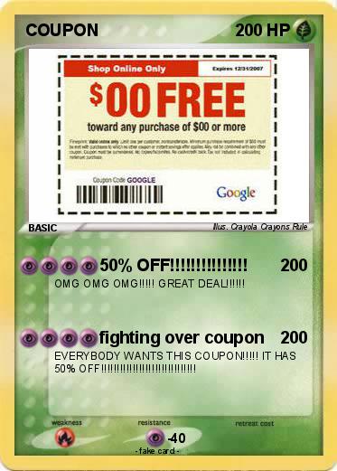 Pokemon COUPON