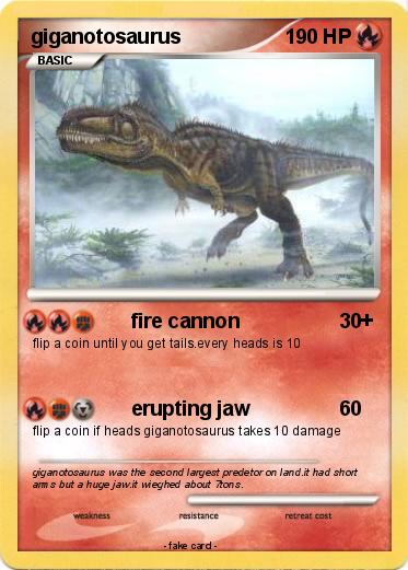 Pokemon giganotosaurus