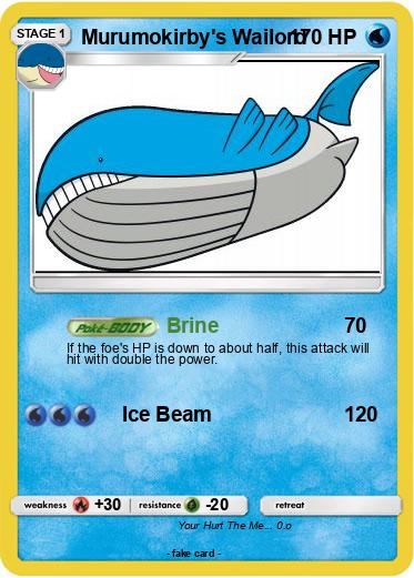Pokemon Murumokirby's Wailord